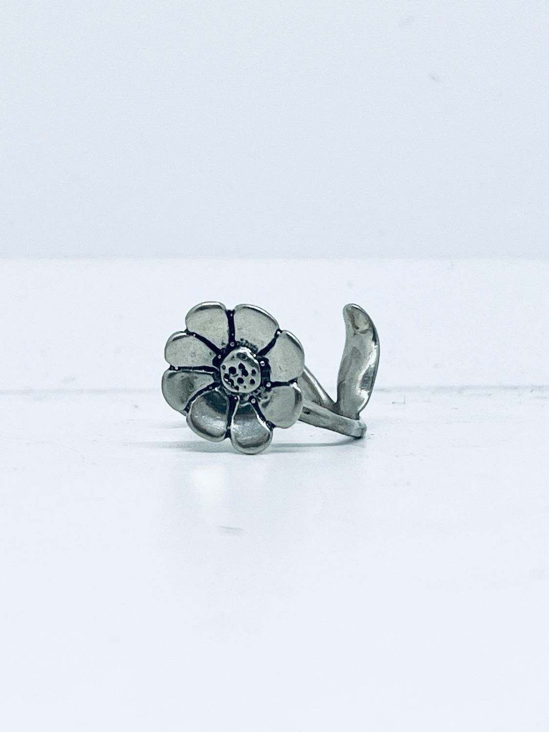 Anello SPILLA FIORE ARG 800  antica spilla