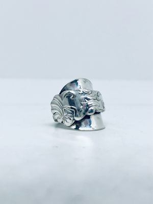 Anello PUTTO INTERO CUCCHIAINO antica posata in argento