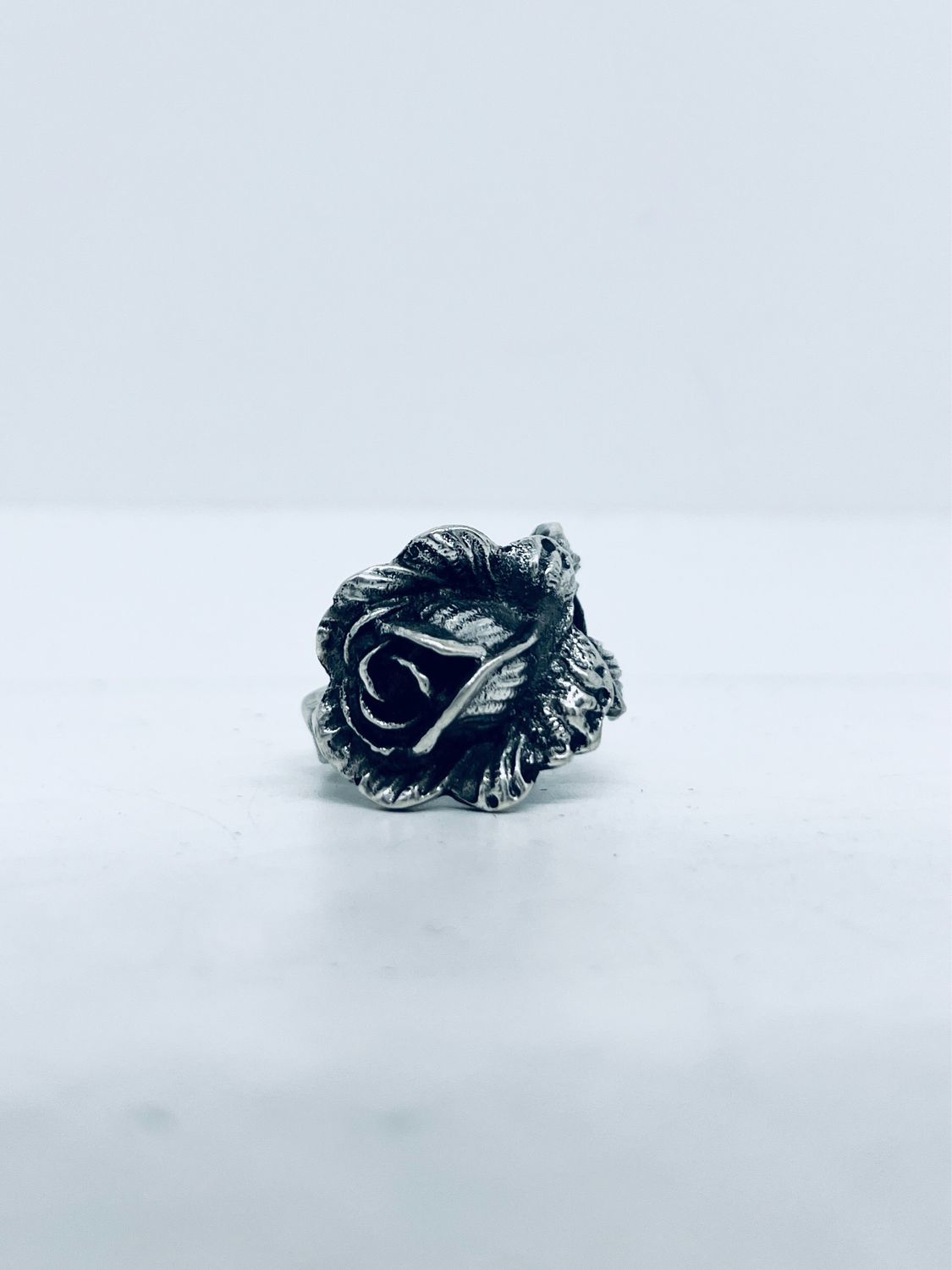 Anello CLASSICO  &quot;ROSA DI HILDESCHEIM&quot; antica posata in argento 835