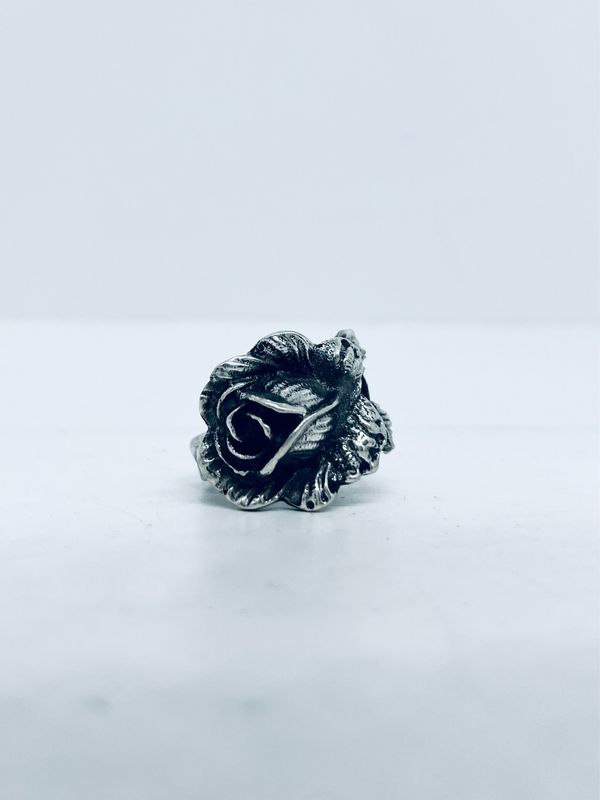 Anello CLASSICO  &quot;ROSA DI HILDESCHEIM&quot; antica posata in argento 835