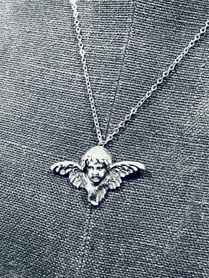 Ciondolo/Pendente”PUTTO”  Vintage in Silverplate - Spilla Antica Prima Metà del ‘900