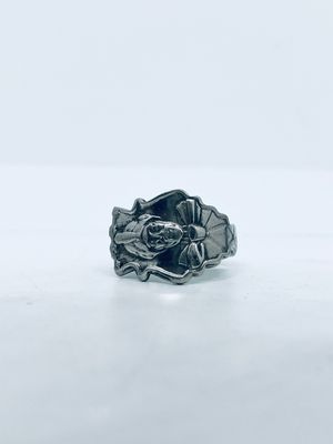 Anello Artigianale Modello CLASSICO “RAS D’AMHARA” Realizzato con Manico di Antico Cucchiaino in Argento (Prima Metà del ’900)