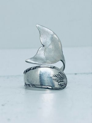 Anello CODA BALENA 07 antica posata in argento