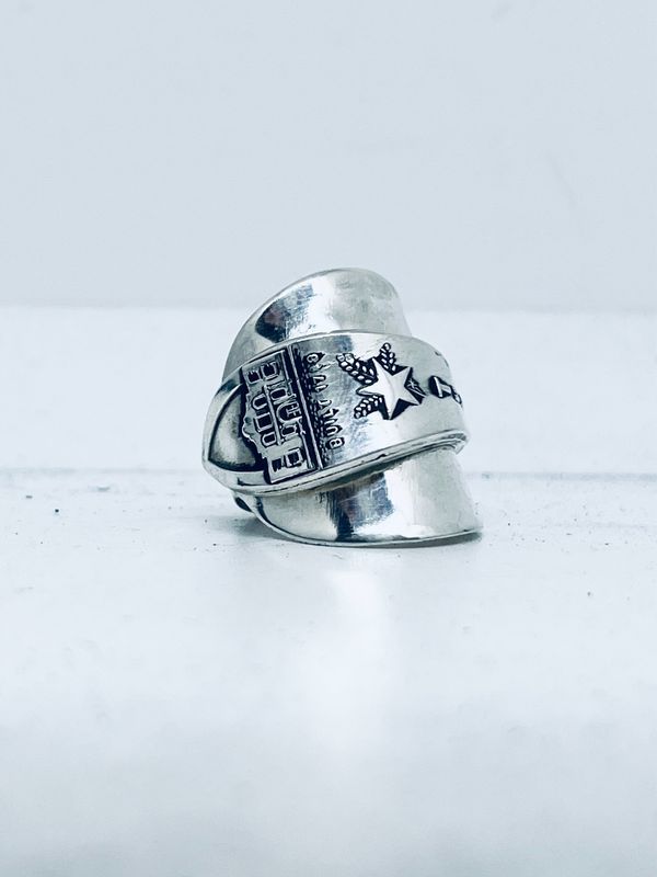 Anello INTERO CUCCHIAINO “THE ALAMO” antica posata in argento