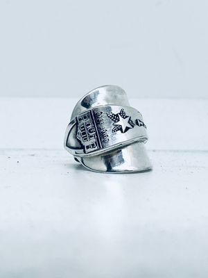 Anello INTERO CUCCHIAINO “THE ALAMO” antica posata in argento