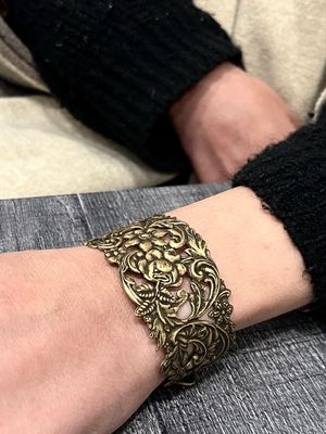Bracciale BOCCHETTA DECORO OTTONE  antica serratura