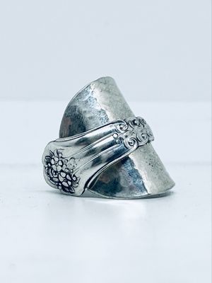 Anello INTERO CUCCHIAINO NONTISCORDARDIME antica posata in argento