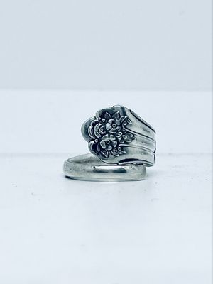 Anello MANICO NONTISCORDARDIME antica posata in argento