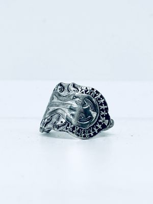 Anello CLASSICO “LALIBELA”  MANICO CUCCHIAINO antica posata in acciaio argentato