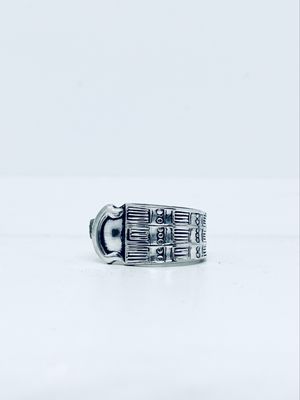 Anello CLASSICO “AXUM”  MANICO CUCCHIAINO antica posata in acciaio argentato