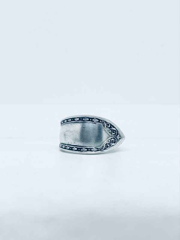 Anello UOMO MANICO CUCCHIAINO antica posata in argento