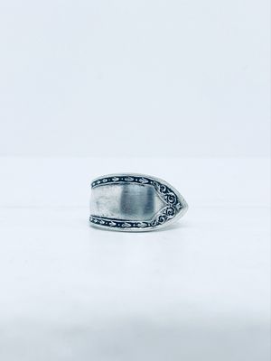 Anello UOMO MANICO CUCCHIAINO antica posata in argento