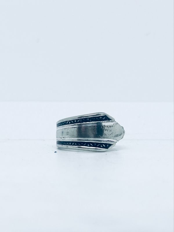 Anello UOMO MANICO CUCCHIAINO antica posata in argento