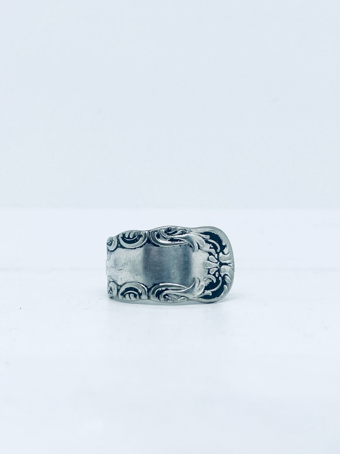 Anello UOMO MANICO CUCCHIAINO antica posata in argento