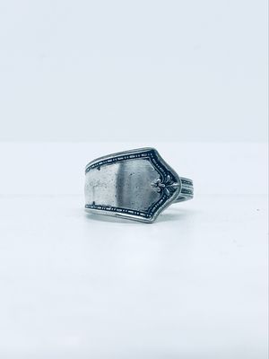 Anello UOMO MANICO CUCCHIAINO antica posata in argento