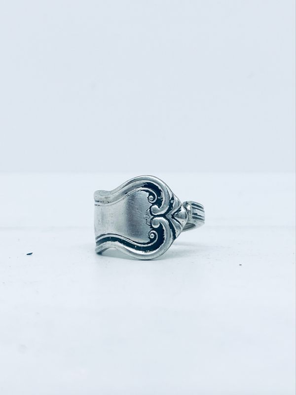 Anello UOMO MANICO CUCCHIAINO antica posata in argento