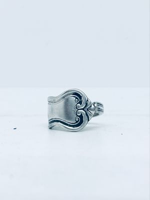 Anello UOMO MANICO CUCCHIAINO antica posata in argento