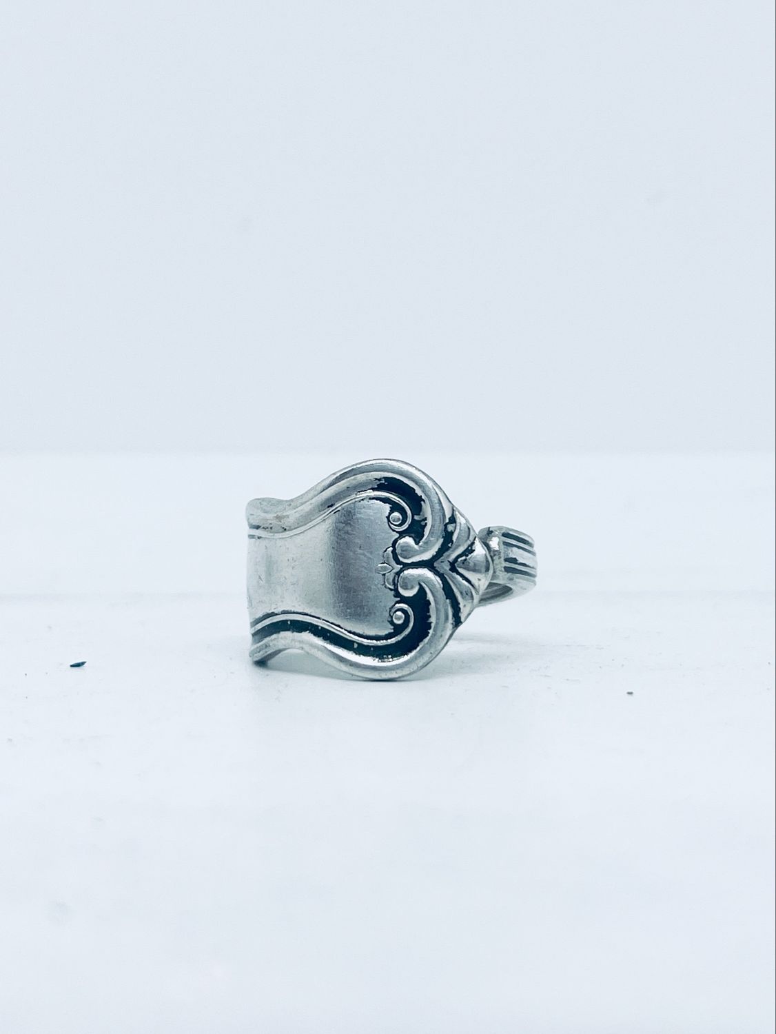 Anello UOMO MANICO CUCCHIAINO antica posata in argento