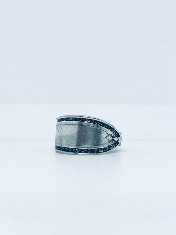 Anello UOMO MANICO CUCCHIAINO antica posata in argento