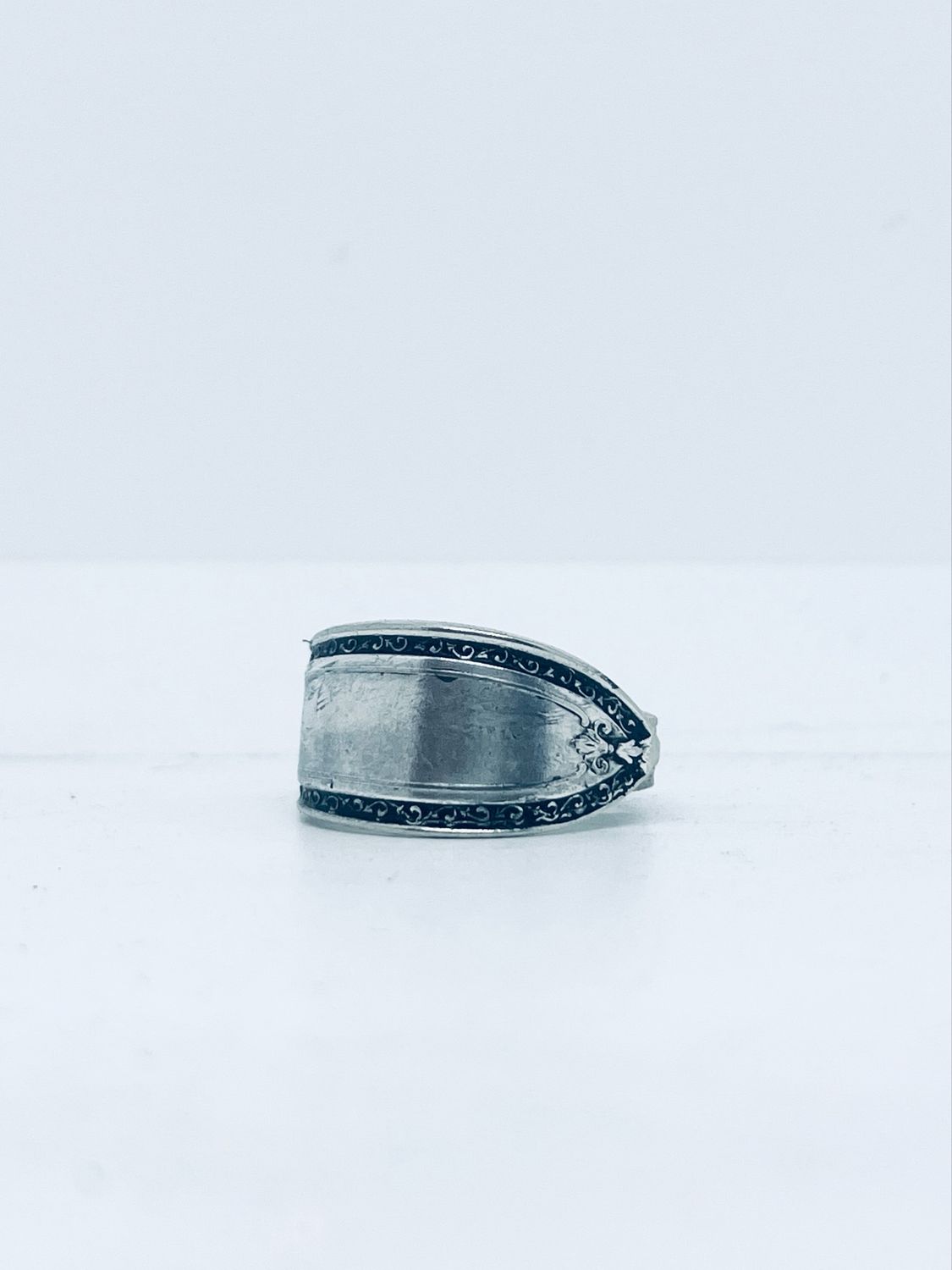 Anello UOMO MANICO CUCCHIAINO antica posata in argento