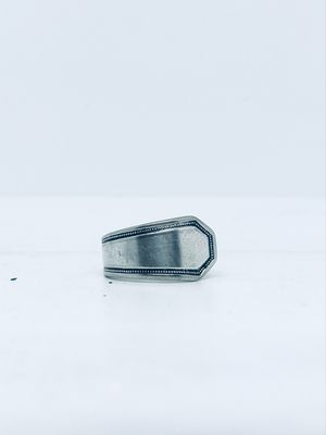 Anello UOMO MANICO CUCCHIAINO antica posata in argento