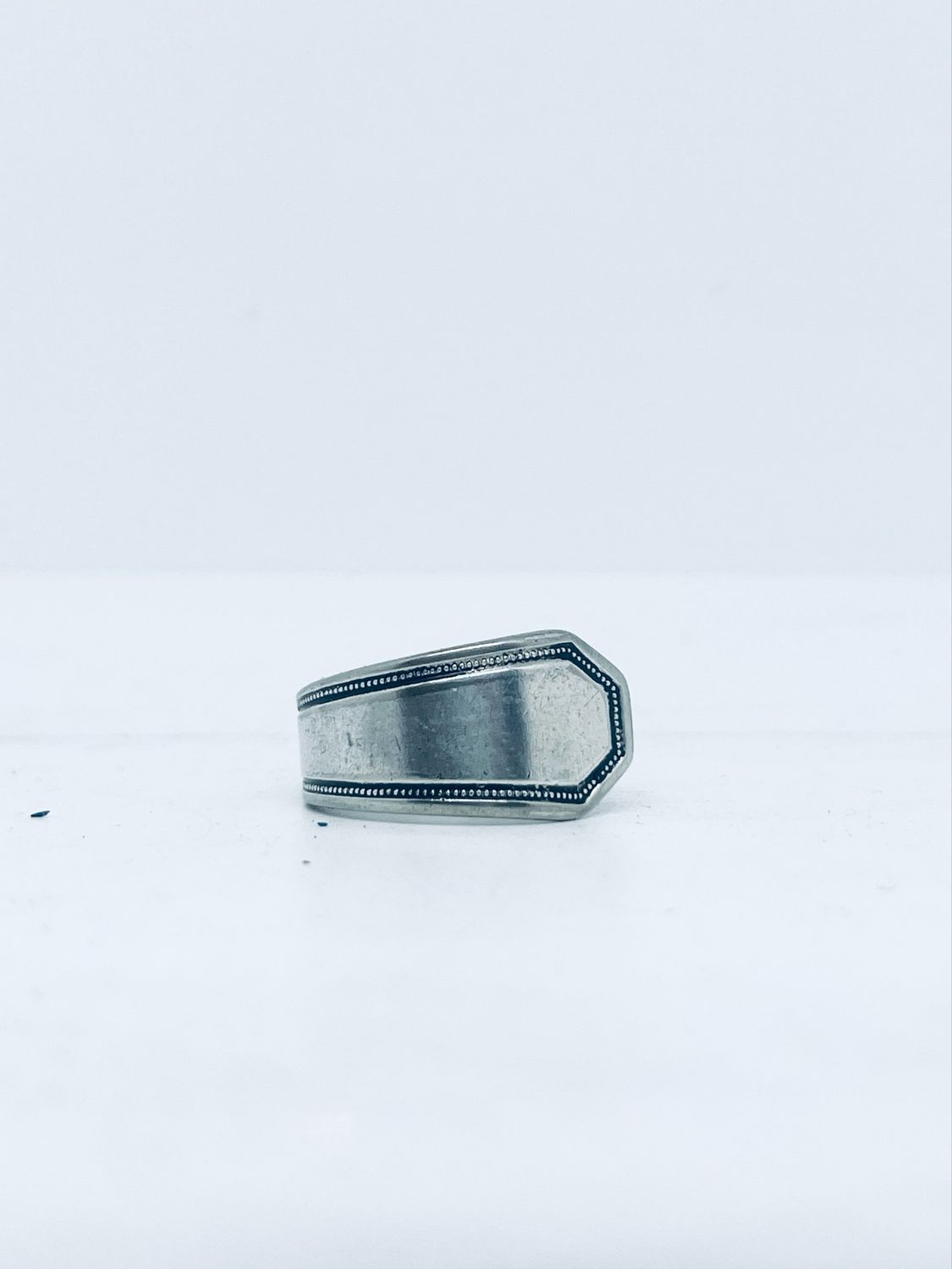 Anello UOMO MANICO CUCCHIAINO antica posata in argento