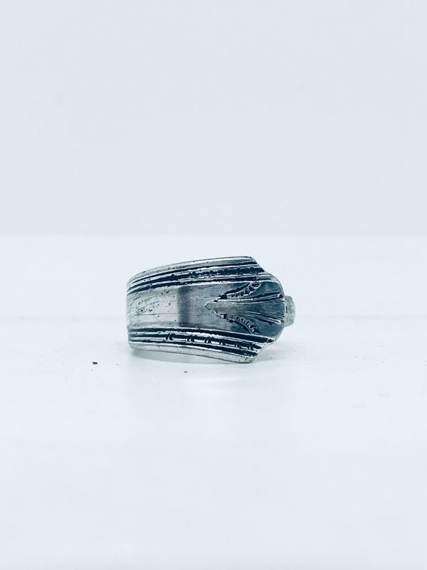 Anello UOMO MANICO CUCCHIAINO antica posata in argento