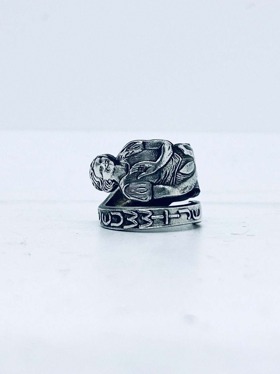 Anello SPIRALE BIANCANEVE antica posata