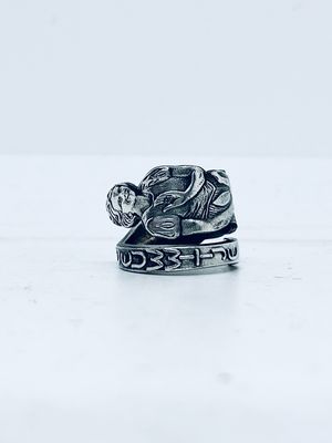 Anello SPIRALE BIANCANEVE antica posata