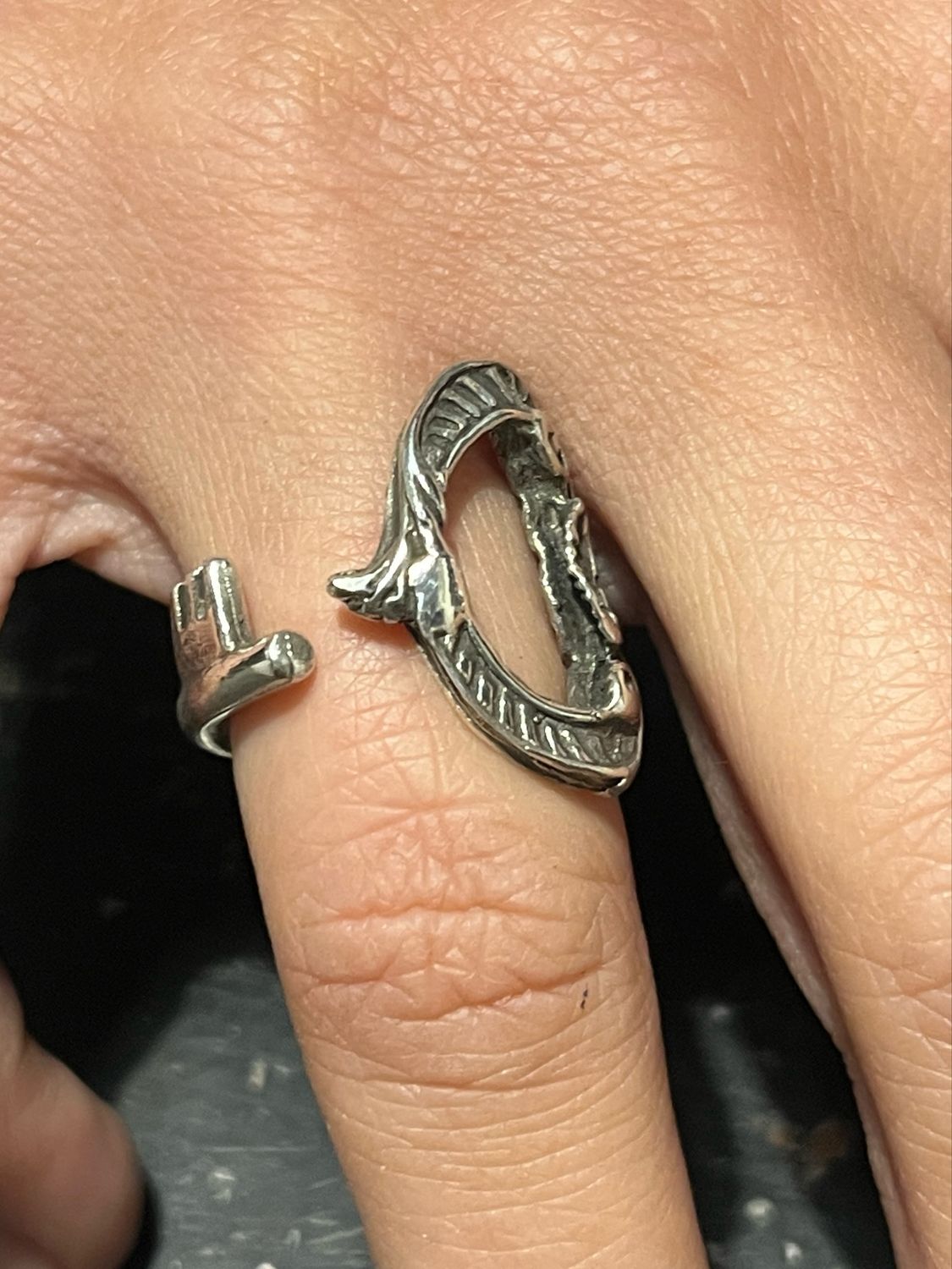 Anello CHIAVE ARGENTO 925 #03 antica chiave
