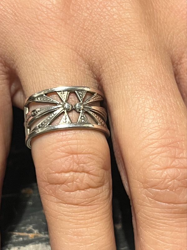 Anello SPILLA GEOMETRICA antica spilla