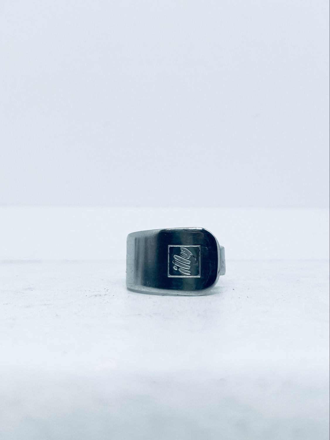 Anello CLASSICO CUCCHIAINO “ILLY” posata in acciaio