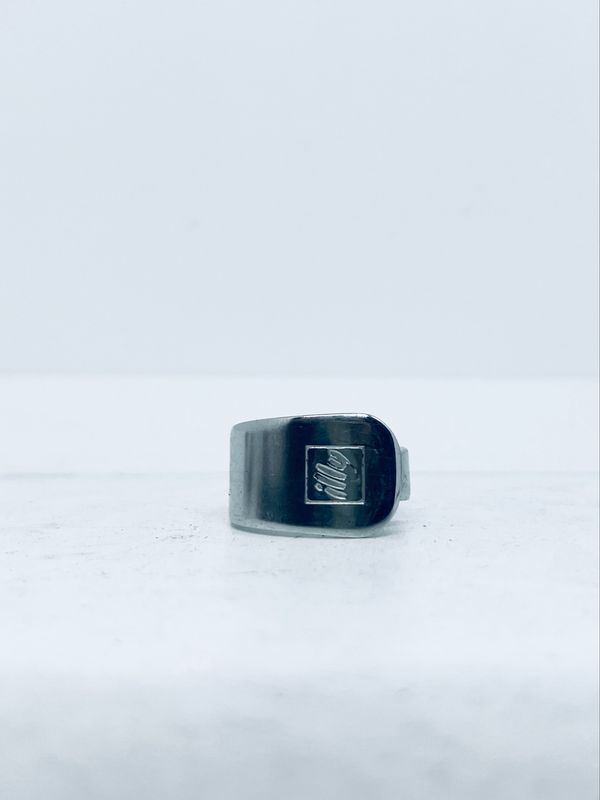Anello CLASSICO CUCCHIAINO “ILLY” posata in acciaio