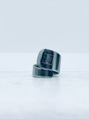 Anello SPIRALE CUCCHIAINO “ILLY” posata in acciaio