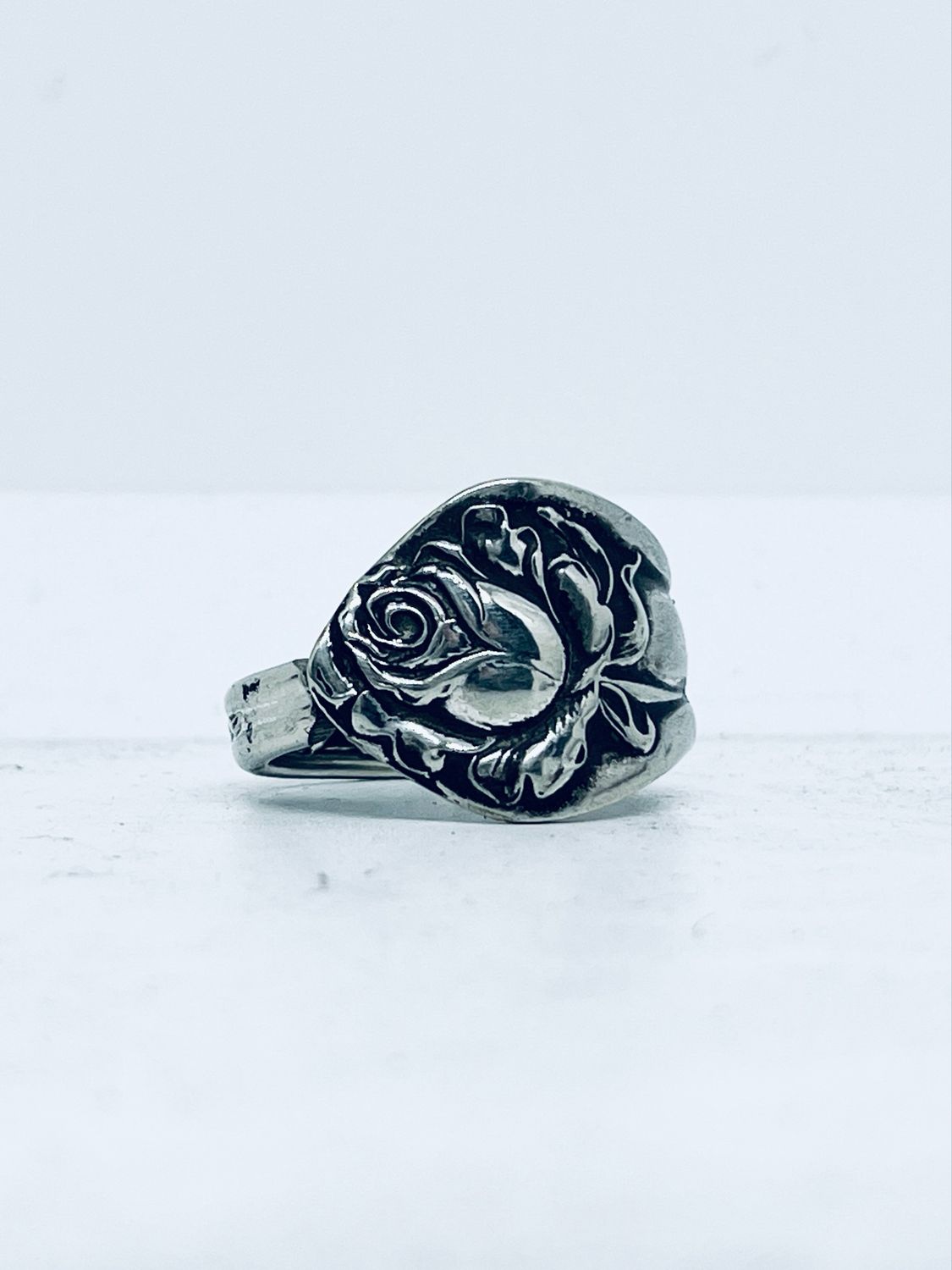 Anello CLASSICO ROSA antica posata