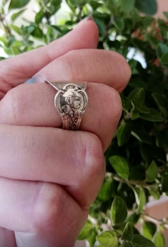 Anello INTERO FALANGINA SALE “YUCCA” antica posata