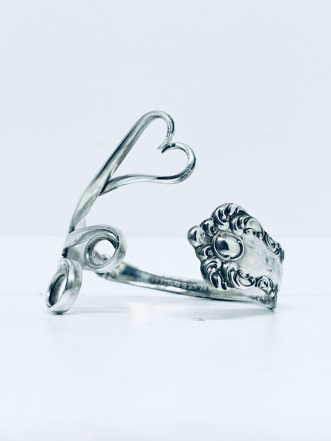 Bracciale FORCHETTA CUORE antica posata