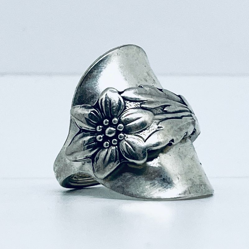 Anello INTERO “STELLA ALPINA”  antica posata