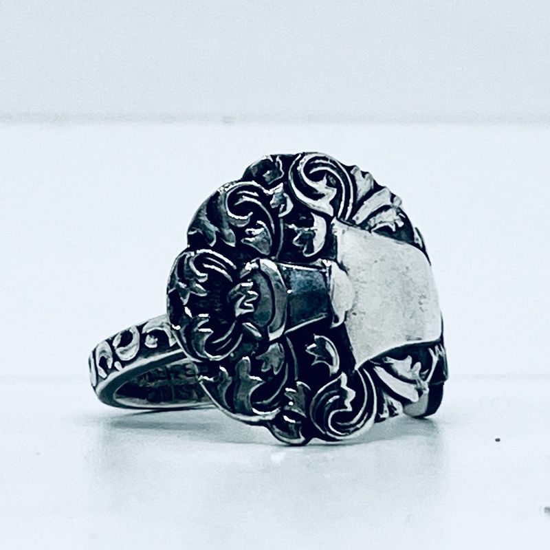 Anello  CLASSICO  MANICO CUCCHIAINO antica posata in argento