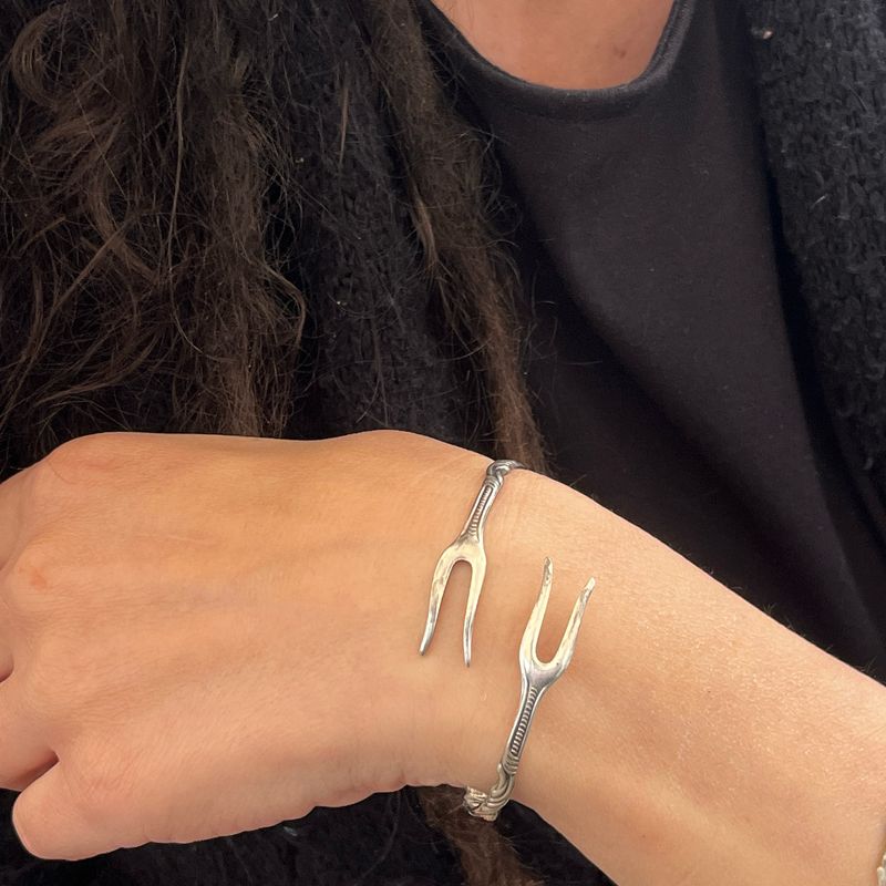 Bracciale PINZETTA ZUCCHERO antica posata