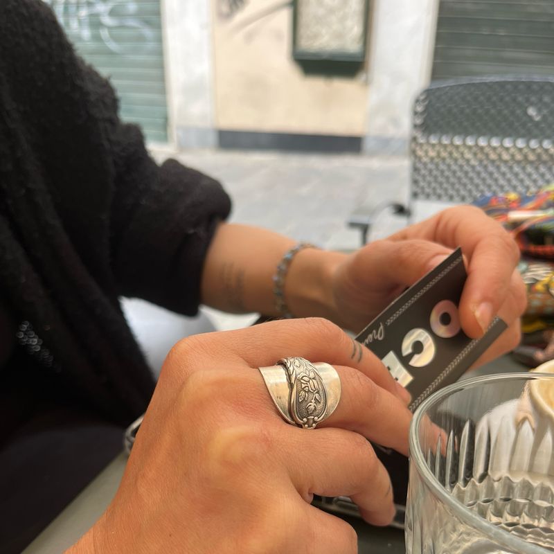 Anello INTERO “ROSE”  antica posata