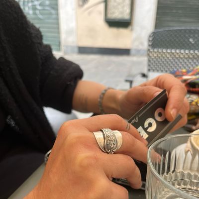 Anello INTERO “ROSE”  antica posata