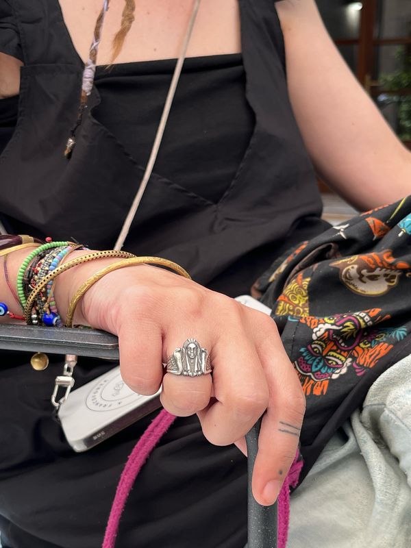 Anello SPILLA CLEOPATRA EGITTO antica spilla