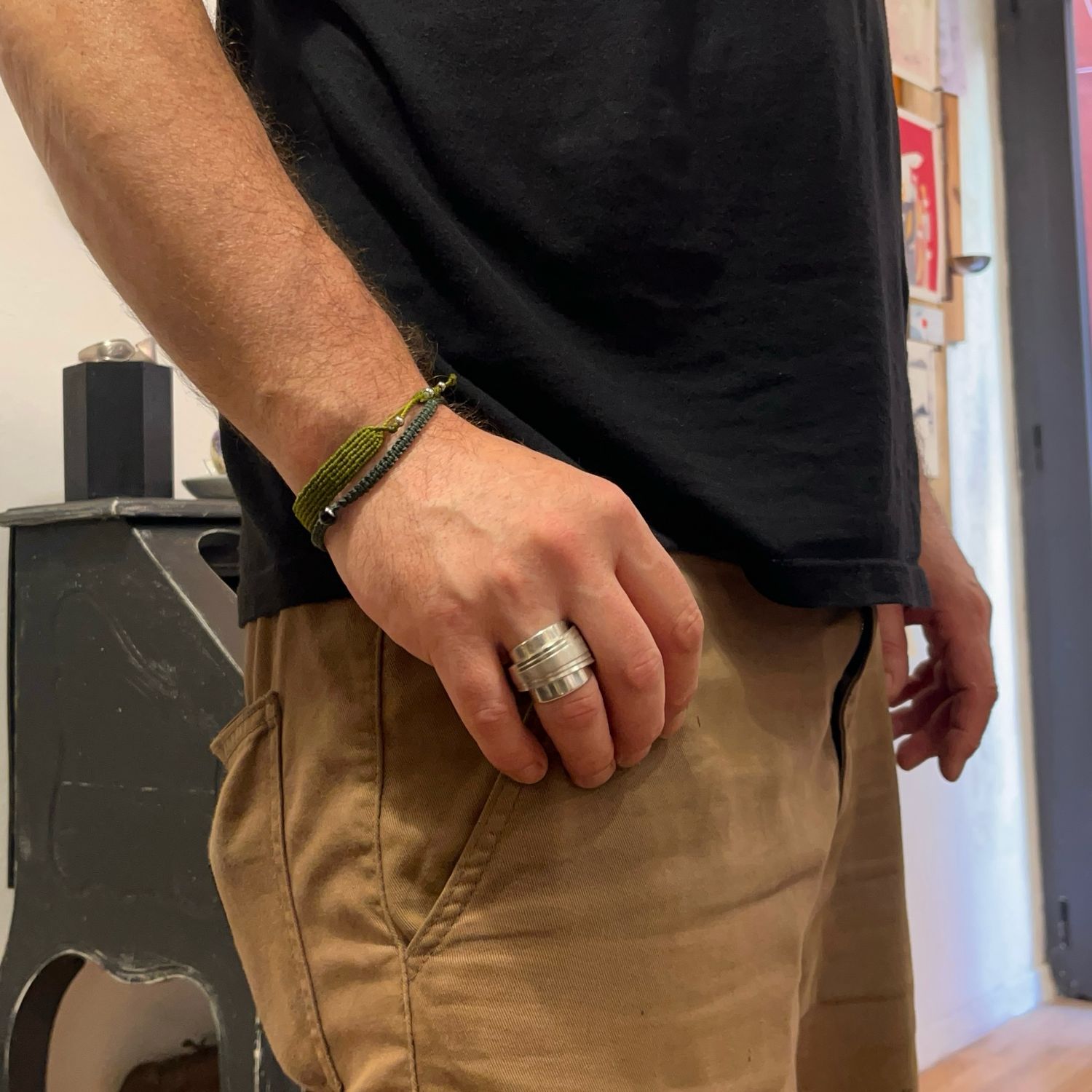 Anello SPALMABURRO antica posata in argento