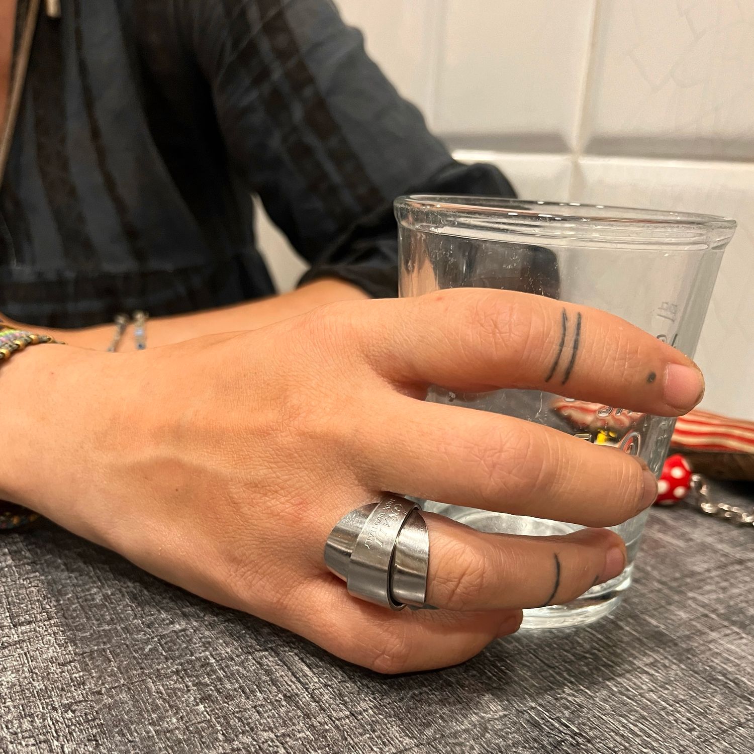 Anello “TESTER” Mod. INTERO CUCCHIAINO posata in acciaio
