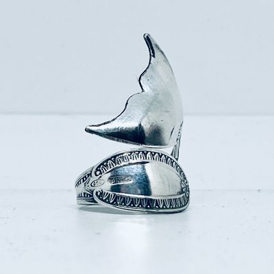 Anello CODA BALENA 04 antica posata in argento