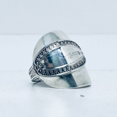 Anello INTERO CUCCHIAINO antica posata in argento