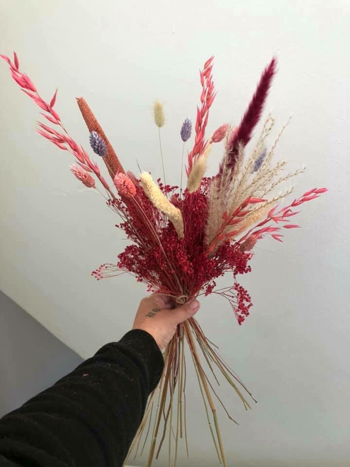 Tørret pampas buket