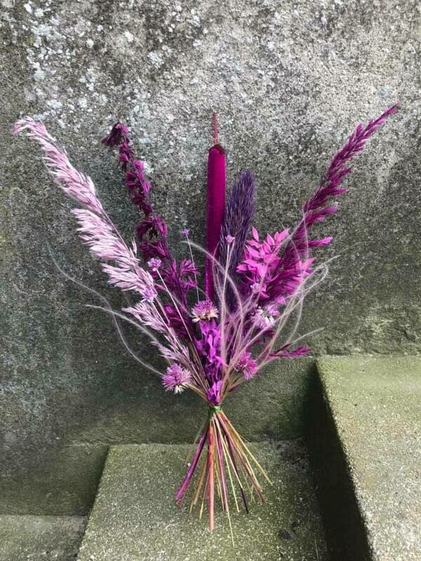 Tørret Lilla/pink buket