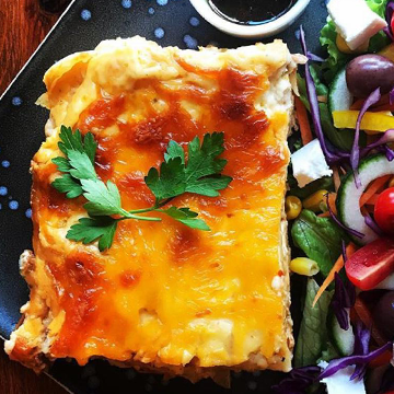 Cajun chicken lasagne